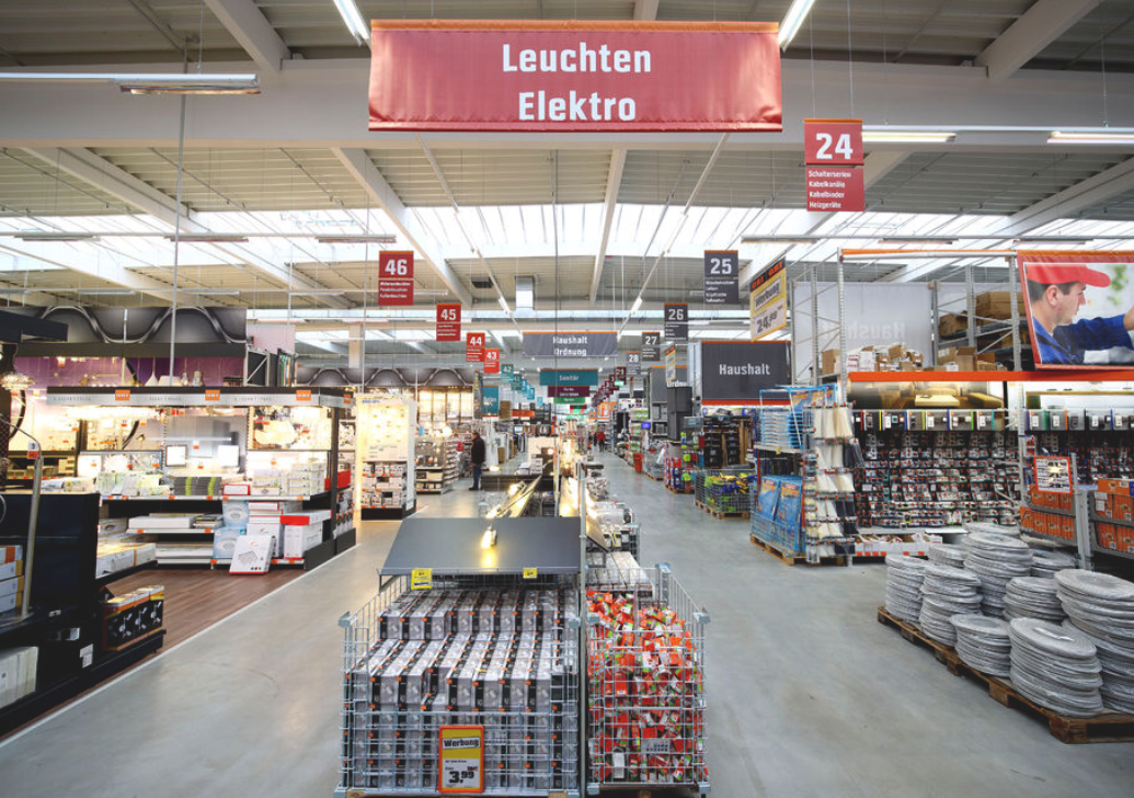 Elektro Lampen Abteilung OBI